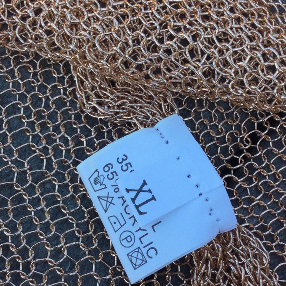 Bathing Suit Mesh Skirt Cover-Up, Bronze Colored, drawstring - Picture 6 of 7